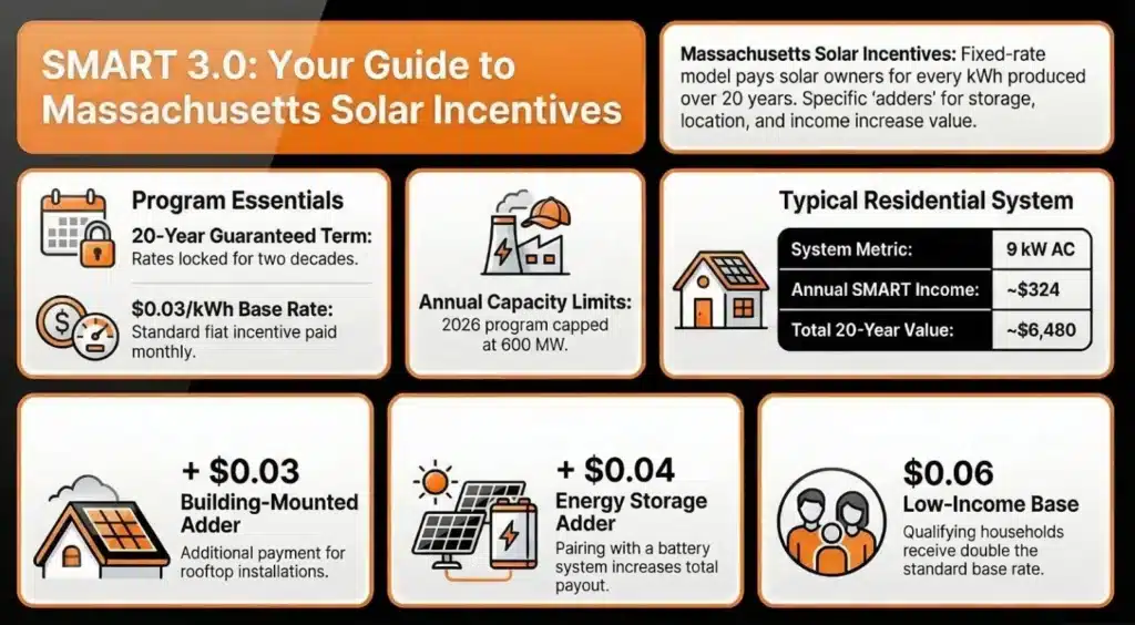 Infographic showing SMART 3.0 incentives